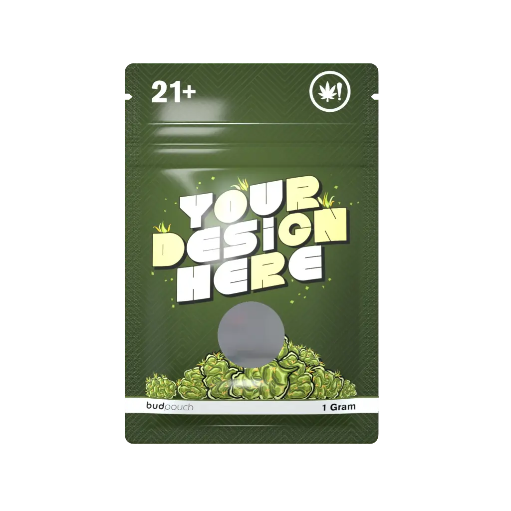 1 Gram Custom Weed Bag – Smell-Proof, ATSM Certified, Fully Customizable