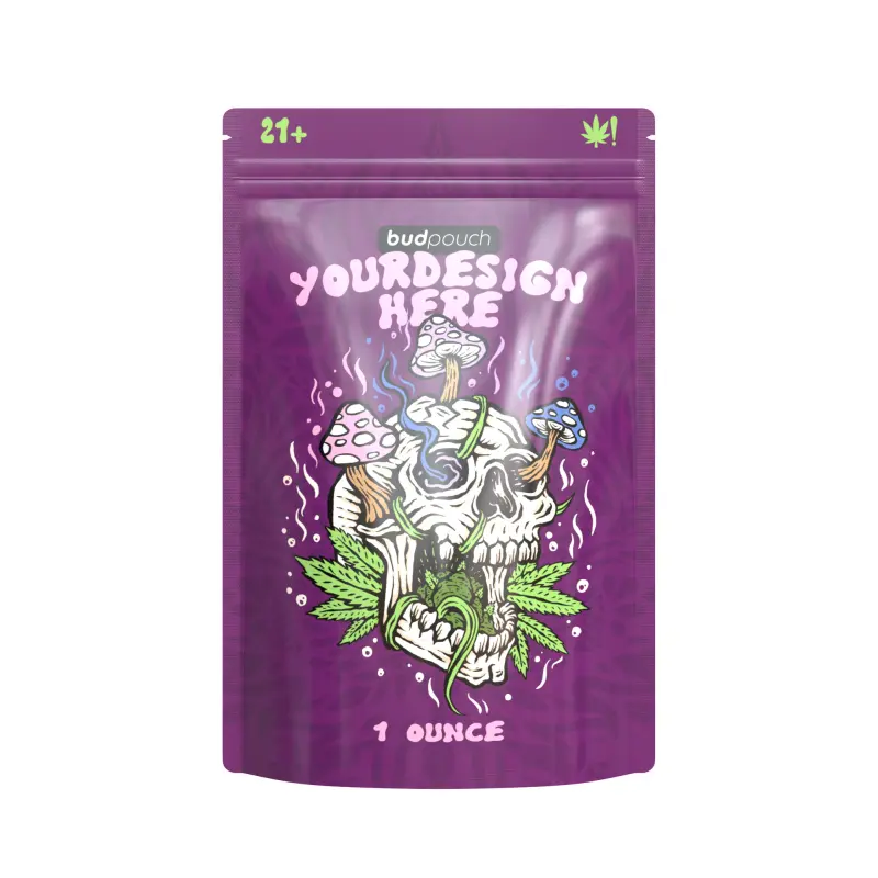 1 Ounce Custom Weed Bag – Smell-Proof, ATSM Certified, Fully Customizable