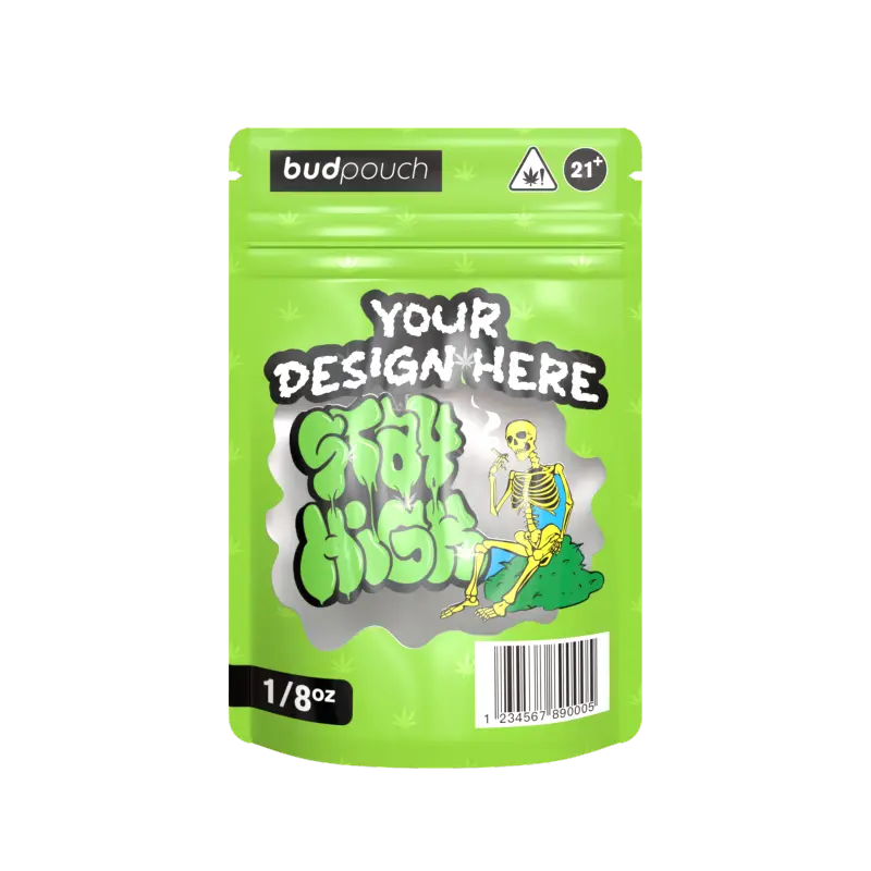 1/8 Ounce Custom Weed Bag – Smell-Proof, ATSM Certified, Fully Customizable
